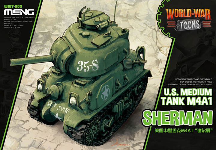�˾���ũ CEWWT-002 [Meng] CEWWT-002 M4A1 Sherman - Cartoon Model 1